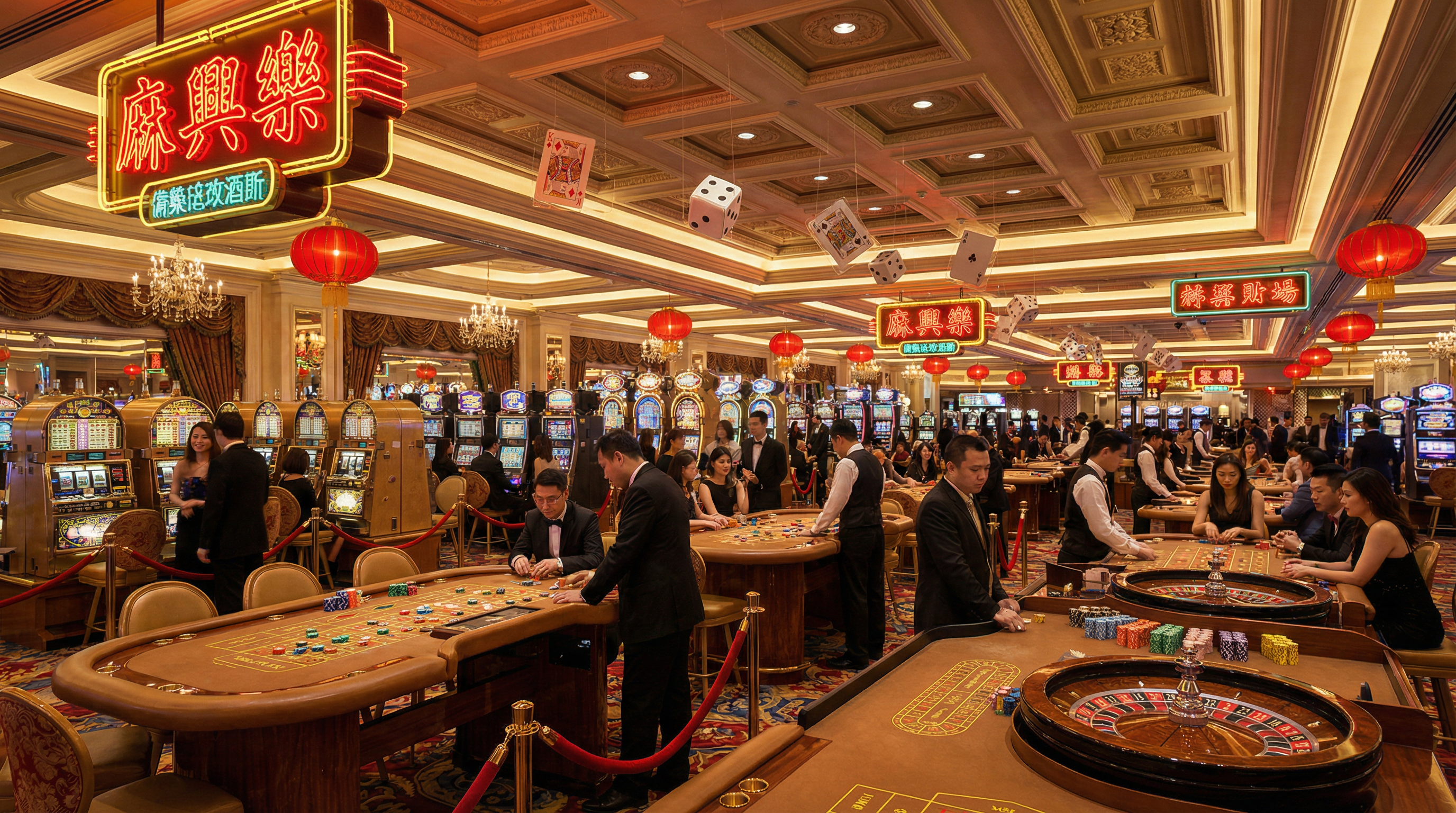 免费彩金豪华赌场大厅展示百家乐轮盘德州扑克游戏